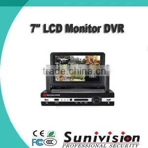 7" LCD Monitor AHD DVR Support 8CH 720P Real-time Record, 4CH 720P Real-time Playback thumbnail-1