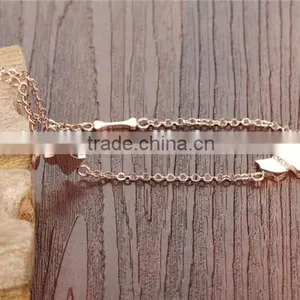 Fashionable Wholesale Rose Gold Plated Extension Chain Indian Anklet Jewelry thumbnail-3