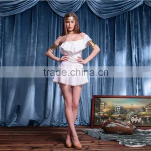 Female Goddess Roman Costume Uniform Adult Sexy Warrior Princess Halloween Fancy Greek Goddess Costume Dress thumbnail-1