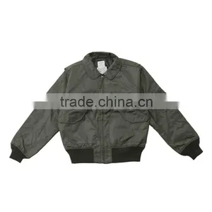 High Quality CWU36P Flight Jacket Sage Green Color Made in Japan thumbnail-1