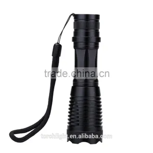 Super Waterproof Zoomable Adjustable Focues LED Flashlight Mini Handy Portable Outdoor CRE E T6 5 Modes Torch Light Lamp TL-8061 thumbnail-1