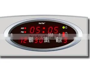 Led Table Clock With Calendar, Alarm and Temperature thumbnail-1