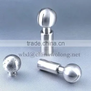Sanitary Stainless Steel Rotary Cleaning Ball With Welding Threaded Bolted End thumbnail-1