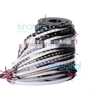 1m/4m/5m WS2812B Smart Led Pixel Strip,Black/White PCB,30/60/144 Leds/m WS2812 IC;WS2812B/M 30/60/144 Pixels,IP30/IP65/IP67 DC5V Quality Choice thumbnail-1