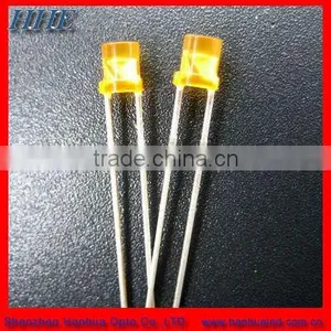 Super Bright 3mm Flat Top Yellow Through Hole Led Diode thumbnail-1