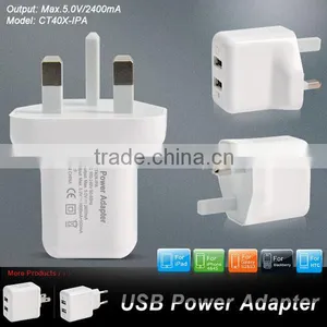 AC/DC Power Adapter for UK Plug With 2400mA thumbnail-4