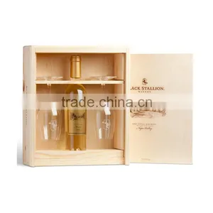 Fancy Design for 3 Litre,5litre,375ml Blank Wooden Wine Glasses Packaging Box thumbnail-3