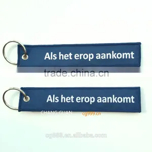 The High Quality Woven Label Key Ringl That the World Famous Brand Appointed Production thumbnail-1