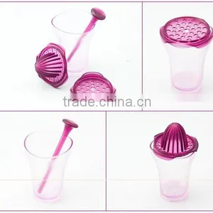 Multi-function 3 Ways Hand Juicer/ Fruit Juicer/lemon Juicer With Cup thumbnail-4