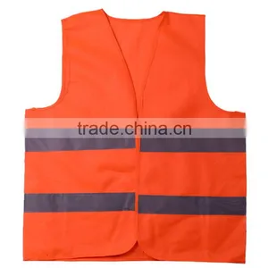 OEM High-Visibility Orange Yellow Reflective Safety Fluorescent Safety Vest thumbnail-6