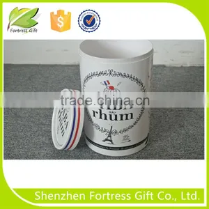 High-end Eco-friendly Paper Round Tea Box thumbnail-1