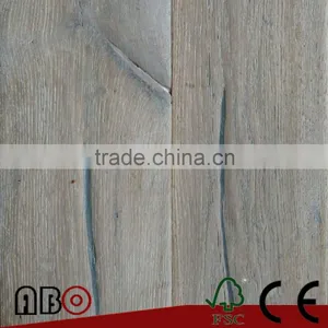 Ammonia Smoked White Oak Wood Floor Distressed Flooring thumbnail-1