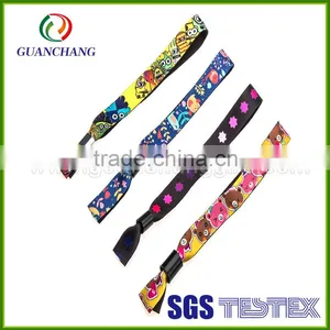 Wholesale Customize New Fashion Handmade Music Festival Fabric Wristband Bracelet Ticket Woven Autism Wristbands for Events thumbnail-4