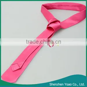 100% Silk Men's Ties Rose Red thumbnail-1