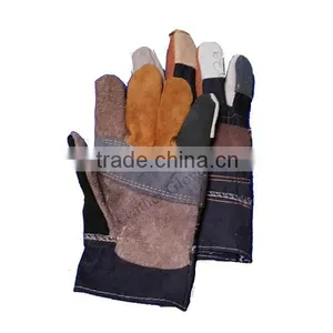 Cow Grain Furniture Leather Safety Glove thumbnail-1