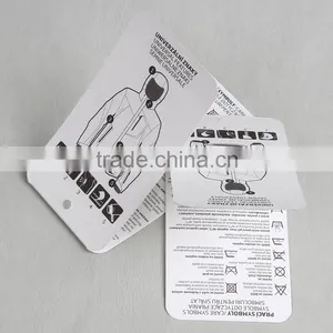 High Quality Folded Paper Hangtag With Four Sides Printed for Astronauts Clothing thumbnail-5
