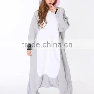 Wholesale Instyles Adults Flannel Pajamas All in One Animal Suits Cosplay Adult Winter Garment Cute Cartoon Animal Full-Length thumbnail-1