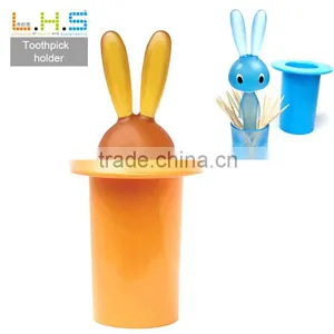 Novelty Gift Free Sample Funny Plastic Tube Rabbit Toothpick Holder thumbnail-1