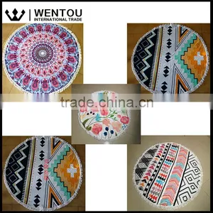 Wholesale Personalized Round Beach Towel thumbnail-1