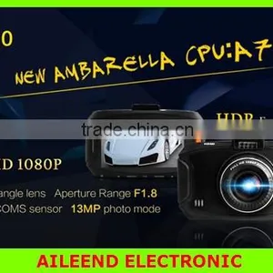 Mini Ambarella A7 G90 2.7" LCD 30fps 1080P Car DVR Full HD Camera HDR 170 Wide Angle G-sensor Night Vision 13MP Photo SOS Key thumbnail-1