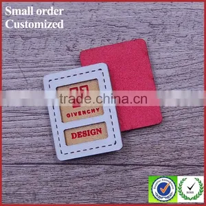 Custom Embossed Sew on Leather Label,jeans Leather Patch Label thumbnail-1