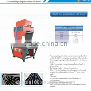 Double Side Hot Melt Album Gluing Machine With Binder FOr Pvc , Cardboard , Photo Paper thumbnail-2