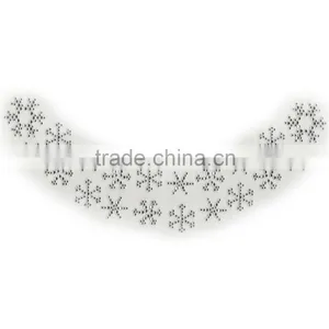 Factory Direct Iron on Rhinestone Iron on Applique Beaded Collar thumbnail-2