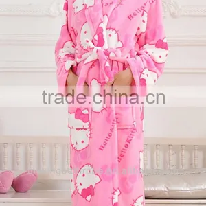 Luxury Fleece Pretty Hello Kitty Bathrobe Quality Choice thumbnail-1