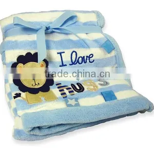 Personalised Baby Fleece Animal Blankets - Butterfly and Bear thumbnail-2