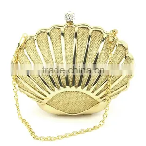 Clutch Style Shell Shape Minaudiere Clutch Bag thumbnail-1