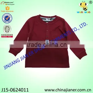 Baby T-shirt, 2015 Latest Baby Long T-shirt,red Color thumbnail-1