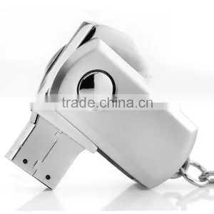 High Quality Usb 2.0 Mini Metal Usb Flash Drive, Portable Swivel Usb Stick thumbnail-3