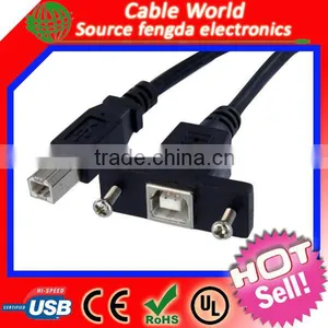 Panel Mount USB B Female to Male Extension Printer Cable thumbnail-1