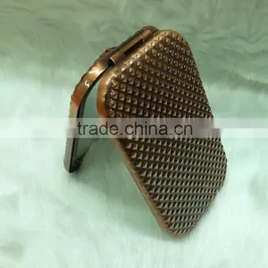 Red Bronze Flower Compact Mirror thumbnail-3