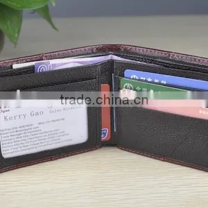 13040 Stylish Bi-fold Multi Card Leather Wallet Men Leather in Guangzhou thumbnail-1