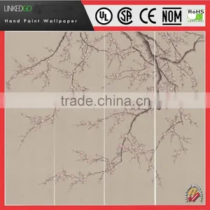 Customize Hotel/home DIY Chinese Traditional Silk Wallpaper With Small Size thumbnail-6