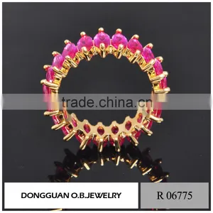 Wholesale Jewelry Fashion Latest Gold Finger Ring Designs of Wedding Rings thumbnail-3
