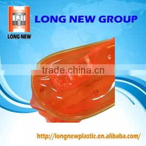 Orange Clear Plastic PVC Zipper Bag With Handle thumbnail-6