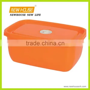 4Pcs High Quality Family Used Squareness Microwave Plastic Food Storage Container thumbnail-1