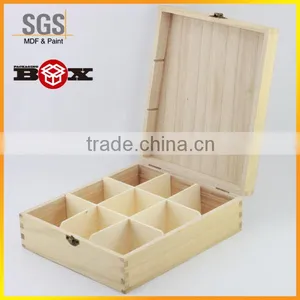 Unfinished Lightweight Wood Recipe Box With Lids thumbnail-1
