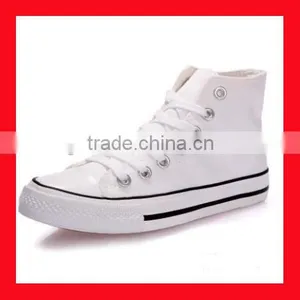 White Canvas Mens High Top Sneakers Fashion Casual Shoe Non Brand thumbnail-1