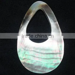 Best Quality Mother of Pearl Gemstone Pear Shape Natural Mop Gemstone With Attractive Hole thumbnail-1