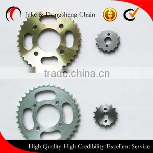 Fine Blanking Sprocket Rear/front GearCG 150 45 STEEL 40MN 428H/132L-54T/17T Motorcycle Chain and Sprocket thumbnail-1