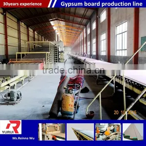 China Top Manufacturer Gypsum Board Machine( Hot Air,hot Oil)/automatic New Technology Gypsum Board Making Machine thumbnail-3