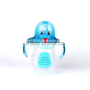 Top Selling Baby Feeding Product Cute Bird 210ml Plastic Drinking Water Bottle thumbnail-4