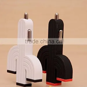 Cactus Shape Usb Charger 5v 4a Three Usb Port Universal Mini Car Charger for Mobile Phone thumbnail-4