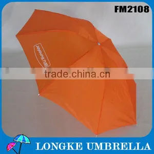 Cheap High Quality Clear 2 Fold Manual Open Advertising Umbrella for Promotion/orange Umbrella thumbnail-1