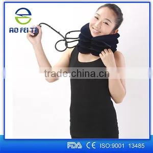 Full Flannel Soft Inflatable Air Neck Traction Cervical Collar/Cervical Traction Device thumbnail-3