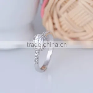 925 Sterling Silver Thin Tension Setting Ring for Women thumbnail-2