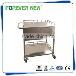 YXZ-A025 Wholesale Stainless Steel Medical Dressing Trolley Cart thumbnail-1